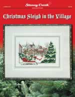 Christmas Sleigh in the Village - Cross Stitch Pattern